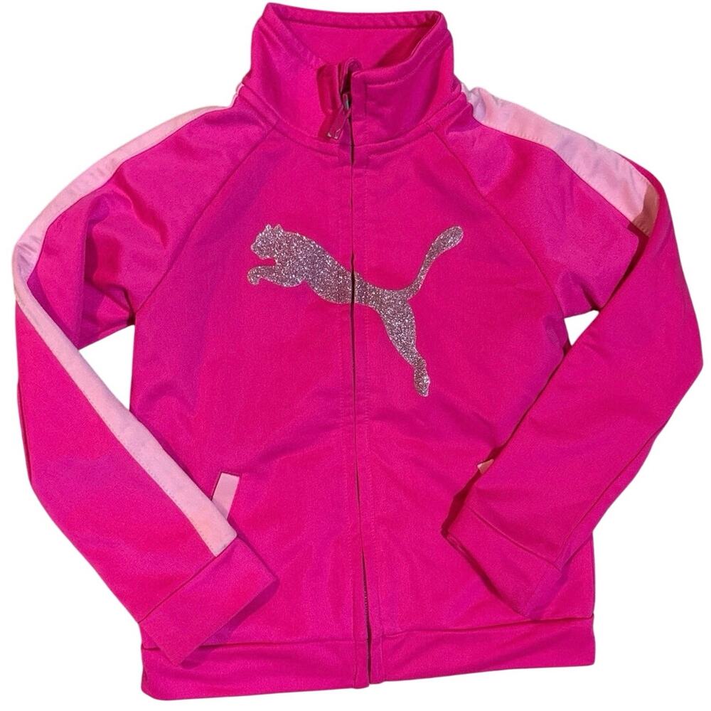 Puma Toddler Hot Pink Track Jacket, full zip, size 3T
